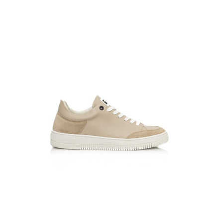 Cerruti 1881 Beige Leather Women Sneaker Cerruti 1881