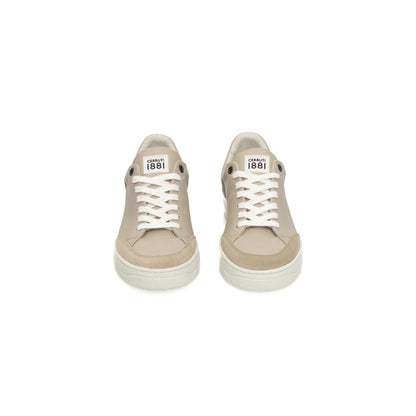 Cerruti 1881 Beige Leather Women Sneaker Cerruti 1881