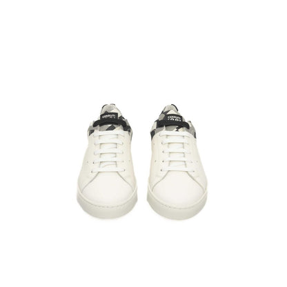 Cerruti 1881 White Calf Leather Men Sneaker Cerruti 1881