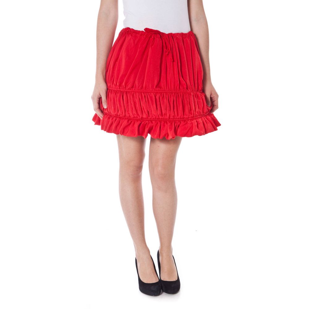 Denny Rose Red Polyester Skirt Denny Rose