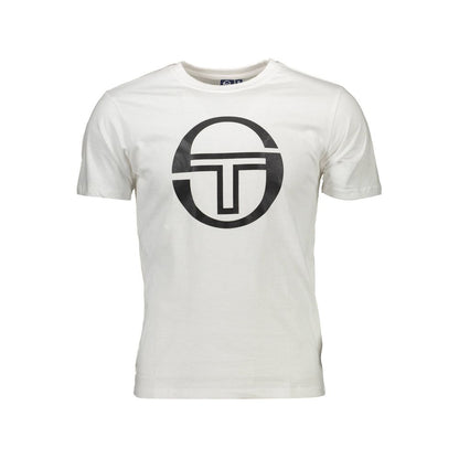 Sergio Tacchini White Cotton T-Shirt Sergio Tacchini