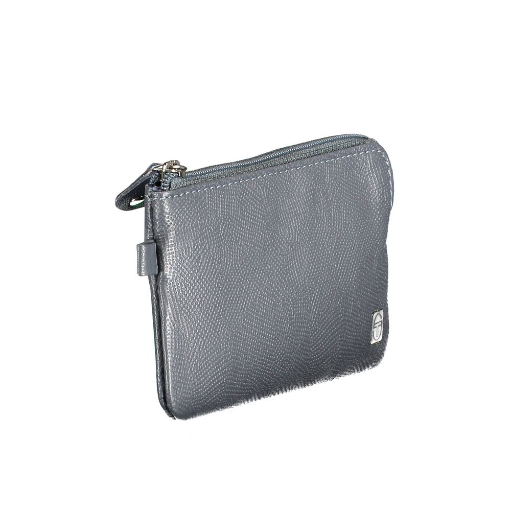 Sergio Tacchini Blue Leather Wallet Sergio Tacchini