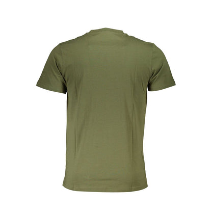 Cavalli Class Green Cotton T-Shirt Cavalli Class