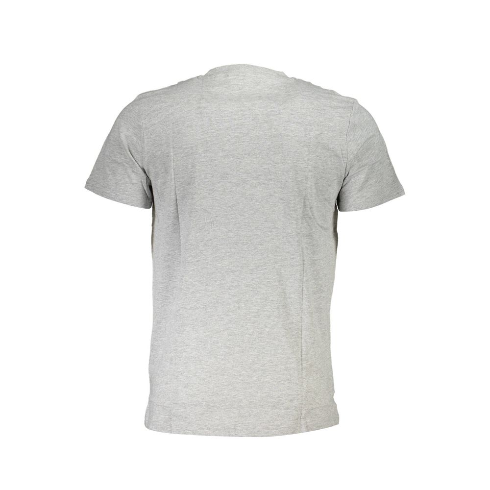 Cavalli Class Gray Cotton T-Shirt Cavalli Class