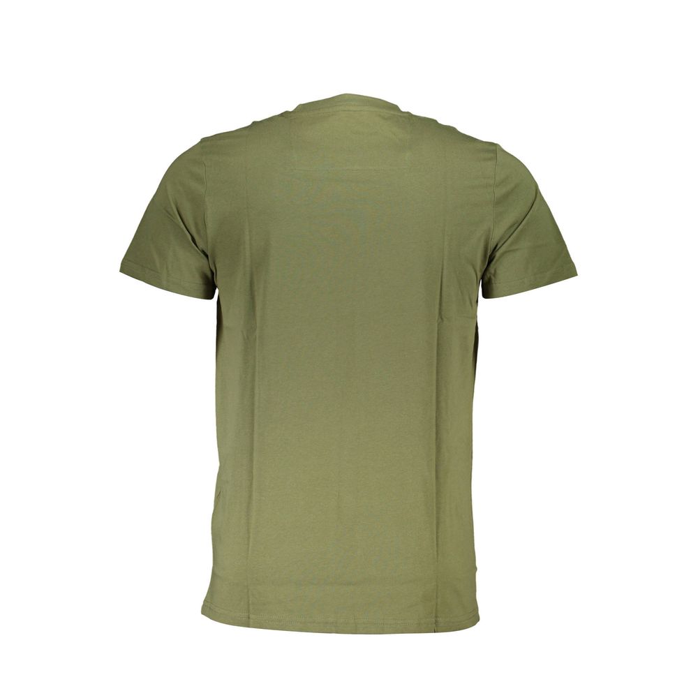 Cavalli Class Green Cotton T-Shirt Cavalli Class