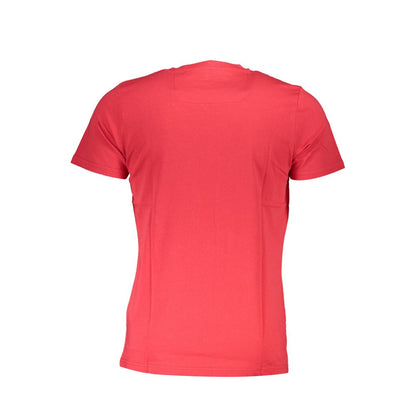 Cavalli Class Red Cotton T-Shirt Cavalli Class