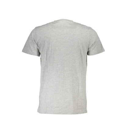 Cavalli Class Gray Cotton T-Shirt Cavalli Class