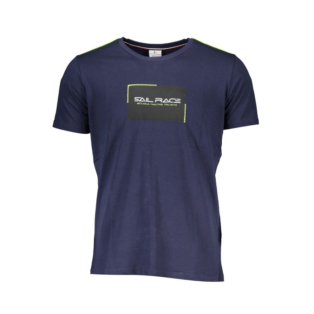 Scuola Nautica Blue Cotton T-Shirt Scuola Nautica