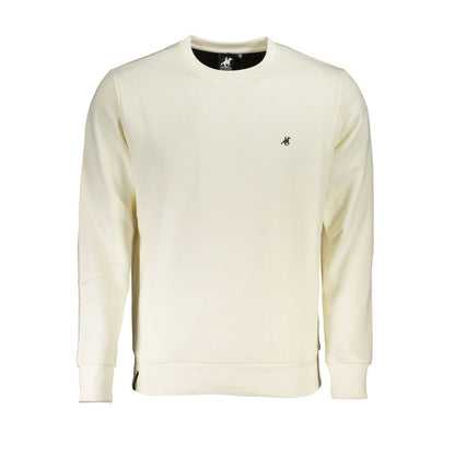 U.S. Grand Polo White Cotton Sweater U.S. Grand Polo