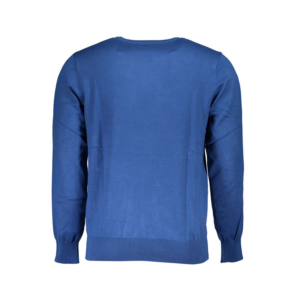 U.S. Grand Polo Blue Nylon Sweater U.S. Grand Polo