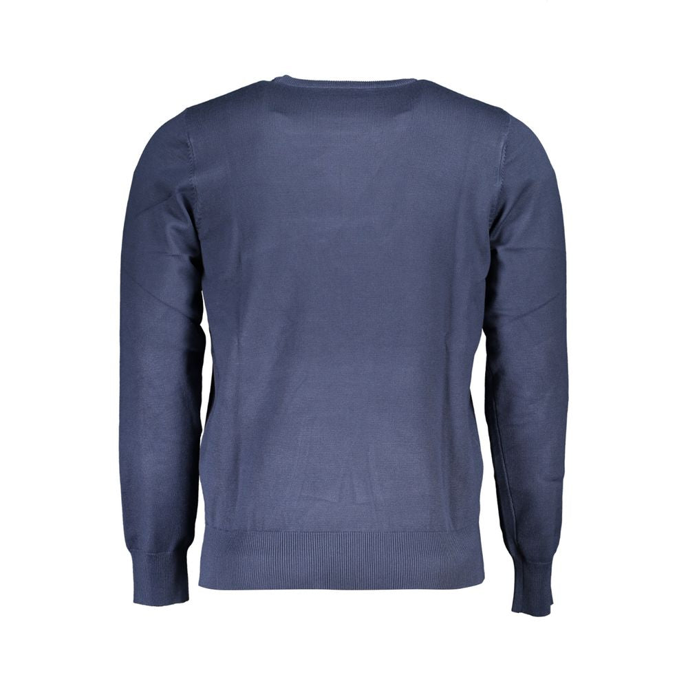 U.S. Grand Polo Blue Nylon Sweater U.S. Grand Polo