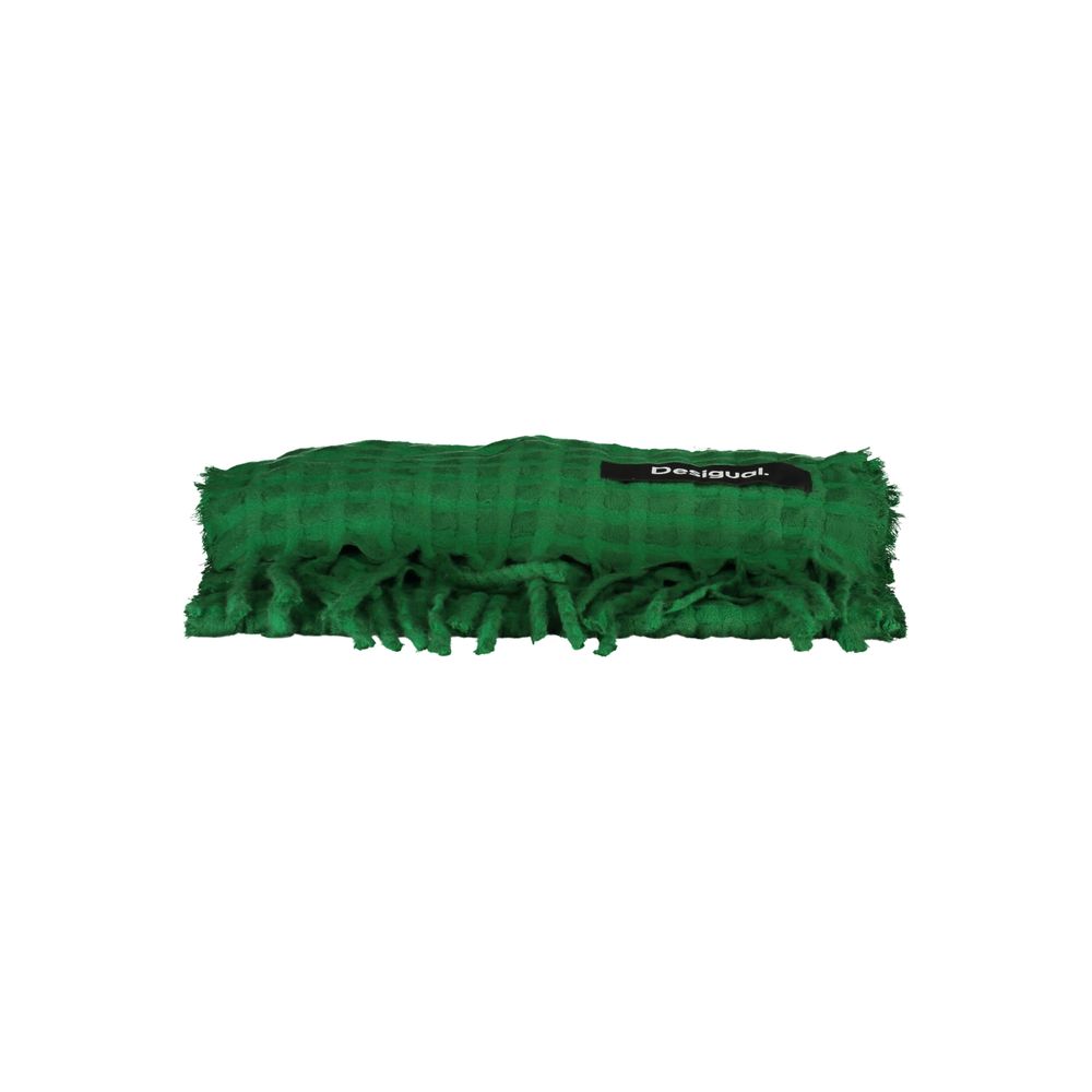 Desigual Green Polyester Scarf Desigual