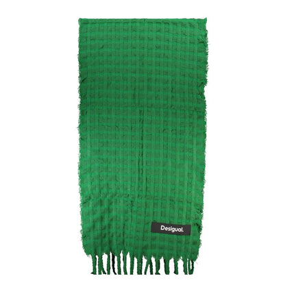 Desigual Green Polyester Scarf Desigual