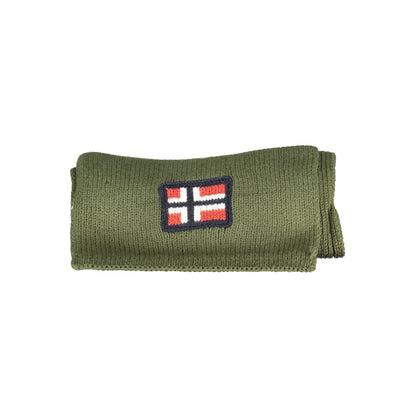 Norway 1963 Green Acrylic Scarf Norway 1963