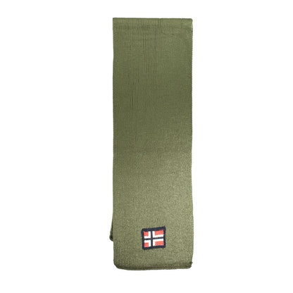 Norway 1963 Green Acrylic Scarf Norway 1963