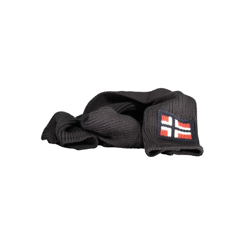 Norway 1963 Black Acrylic Scarf Norway 1963