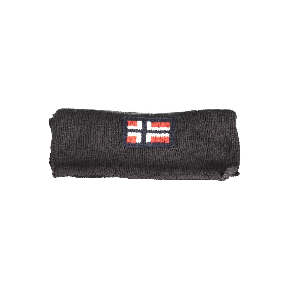 Norway 1963 Black Acrylic Scarf Norway 1963