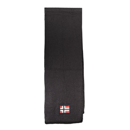 Norway 1963 Black Acrylic Scarf Norway 1963