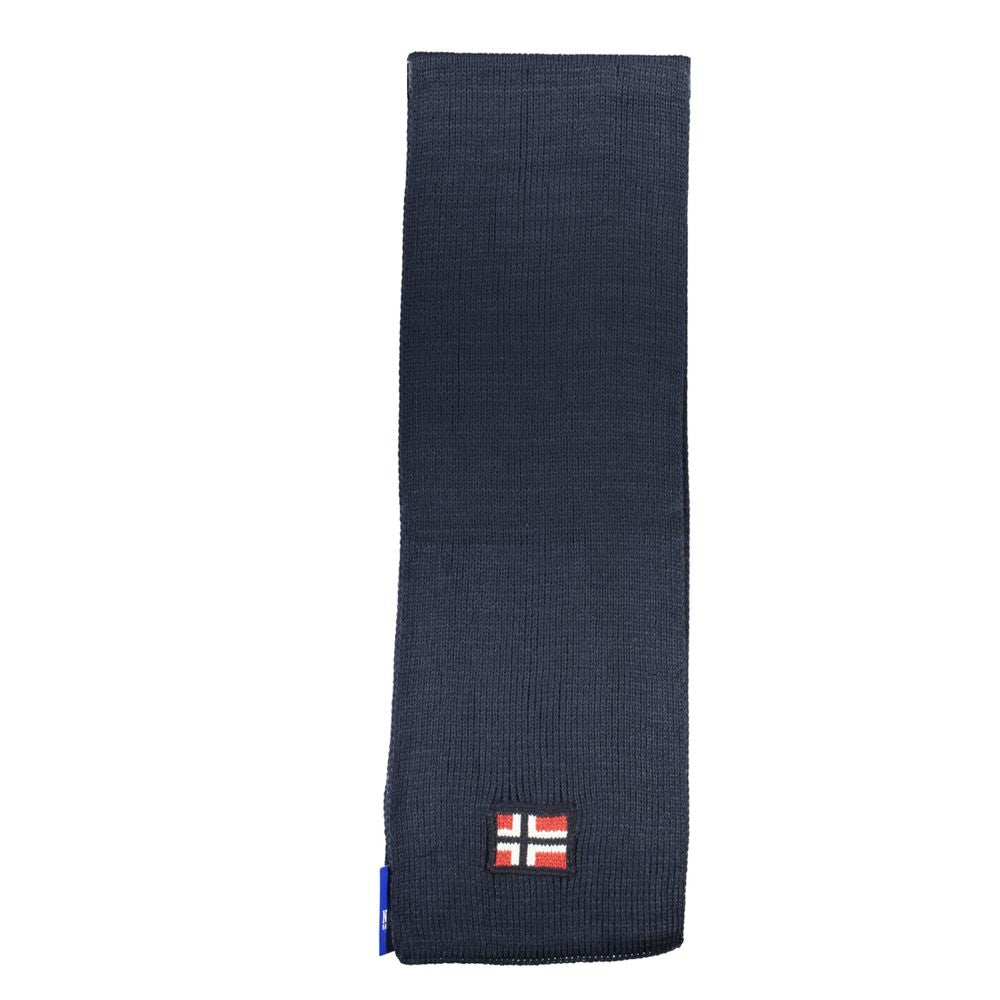 Norway 1963 Blue Acrylic Scarf Norway 1963