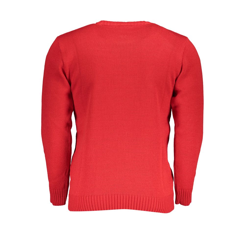 U.S. Grand Polo Red Fabric Sweater U.S. Grand Polo