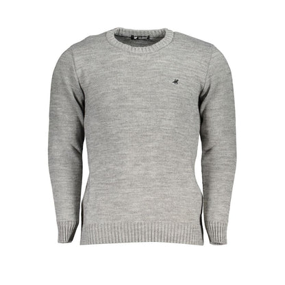 U.S. Grand Polo Gray Fabric Sweater U.S. Grand Polo