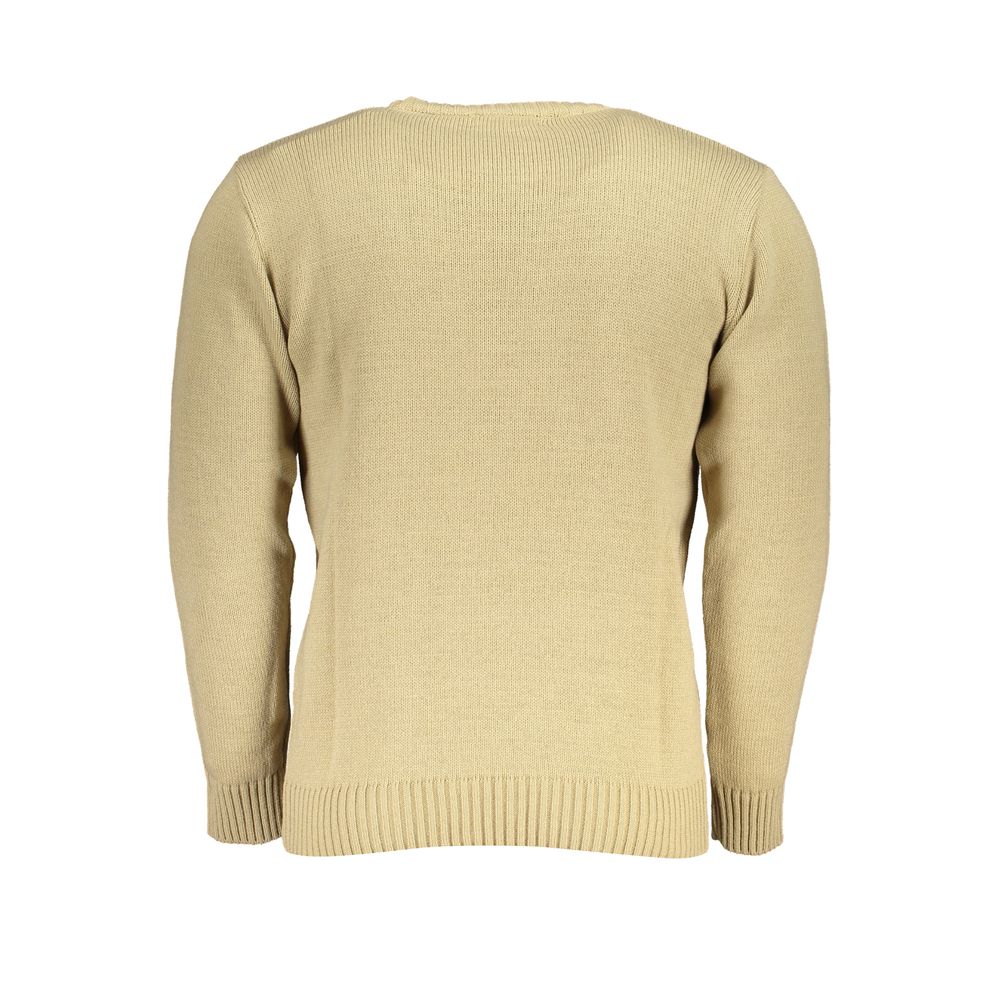 U.S. Grand Polo Beige Fabric Sweater U.S. Grand Polo