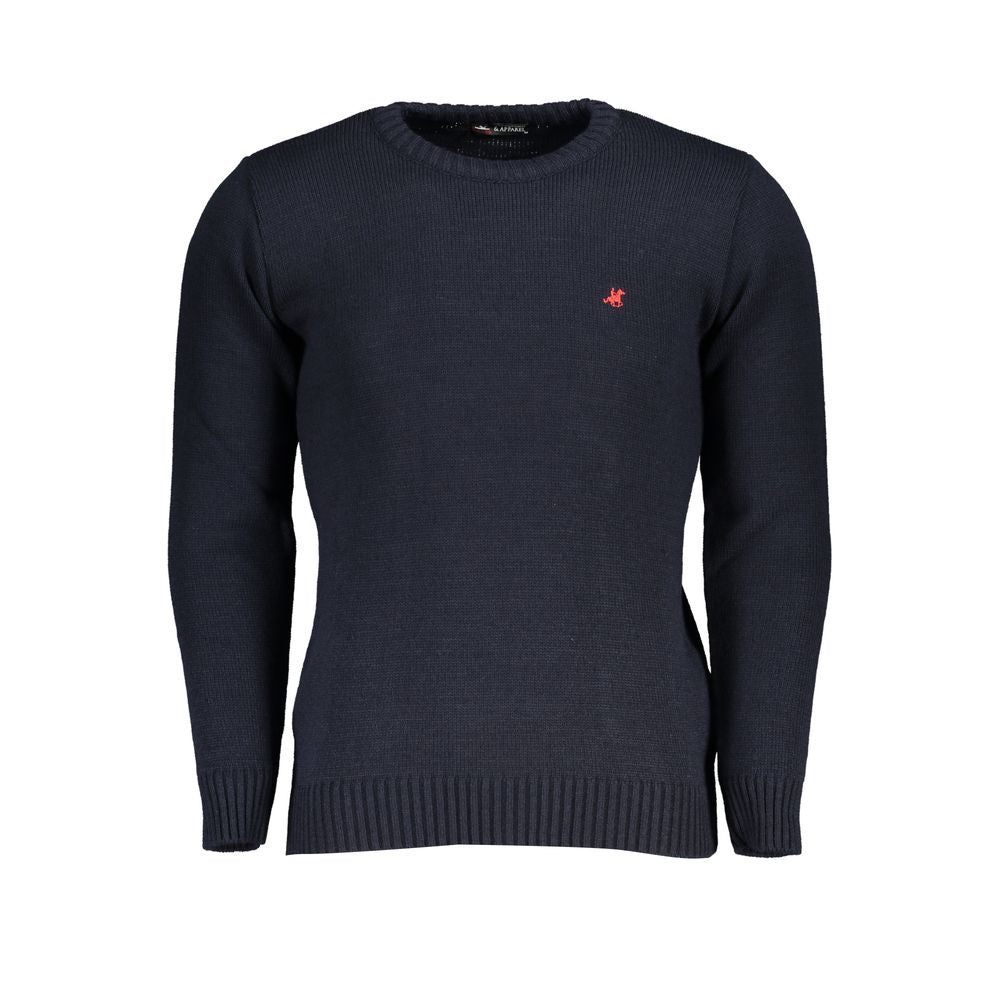 U.S. Grand Polo Blue Acrylic Sweater U.S. Grand Polo