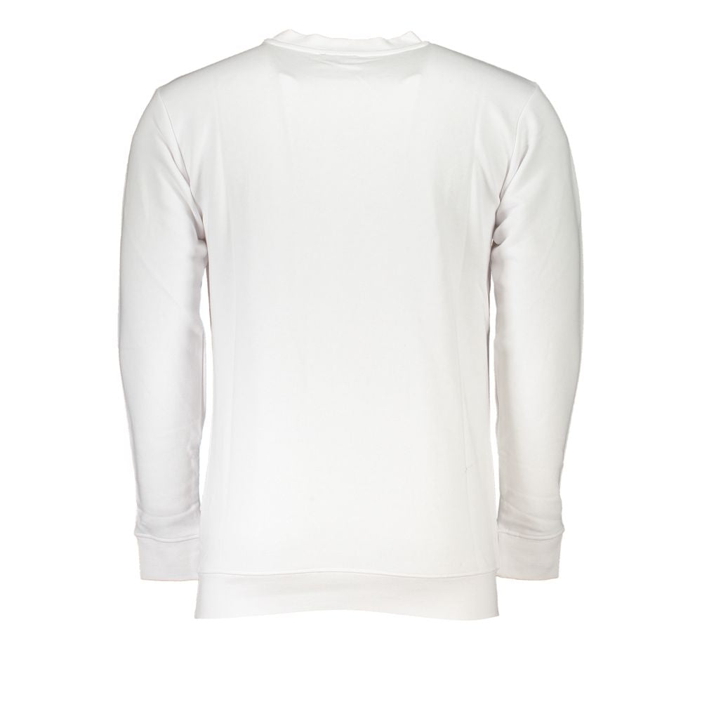 Cavalli Class White Cotton Sweater Cavalli Class