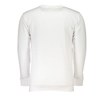 Cavalli Class White Cotton Sweater Cavalli Class