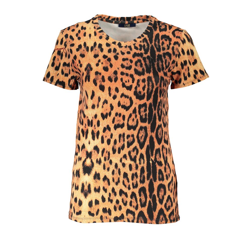 Cavalli Class Orange Cotton Tops & T-Shirt Cavalli Class