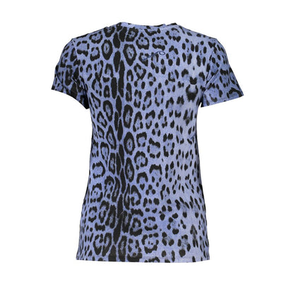 Cavalli Class Light Blue Cotton Tops & T-Shirt Cavalli Class