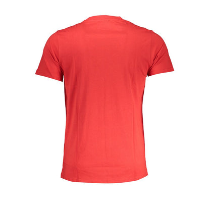 Cavalli Class Red Cotton T-Shirt Cavalli Class