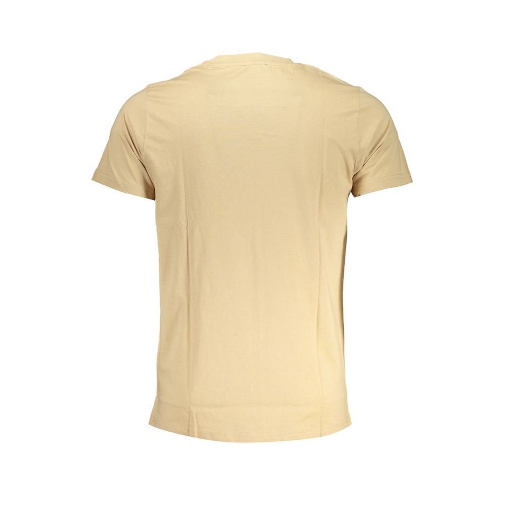 Cavalli Class Beige Cotton T-Shirt Cavalli Class