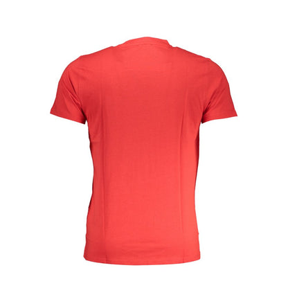 Cavalli Class Red Cotton T-Shirt Cavalli Class