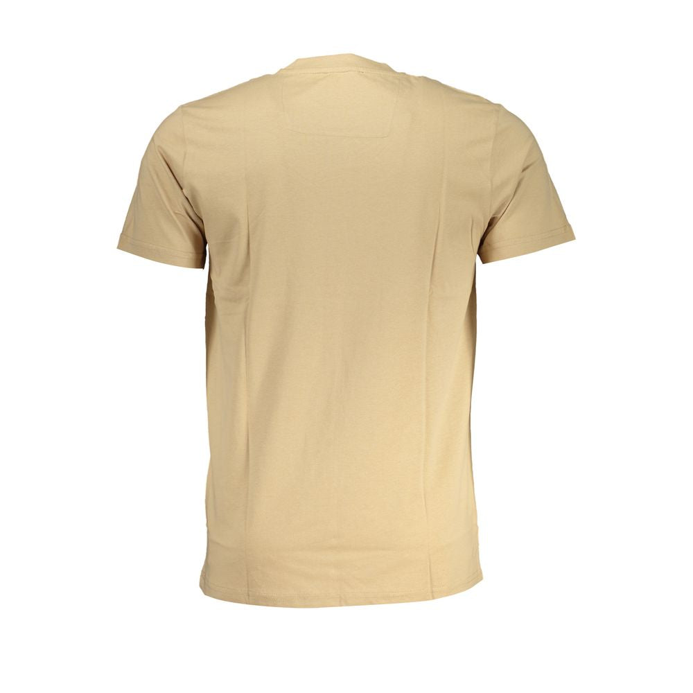 Cavalli Class Beige Cotton T-Shirt Cavalli Class