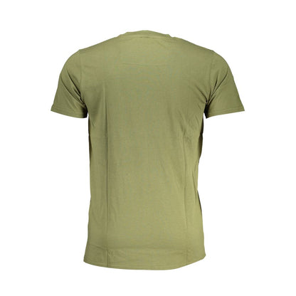 Cavalli Class Green Cotton T-Shirt Cavalli Class