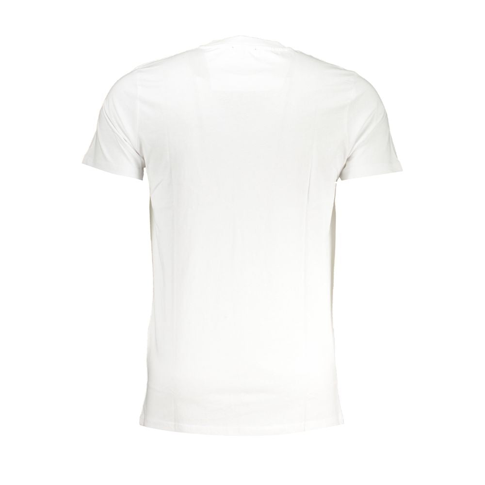 Cavalli Class White Cotton T-Shirt Cavalli Class