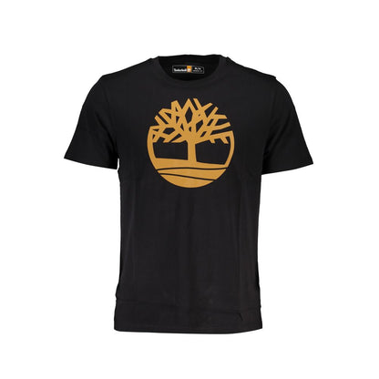 Timberland Black Cotton T-Shirt Timberland