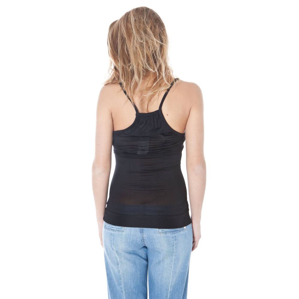 Datch Black Viscose Tops & T-Shirt Datch