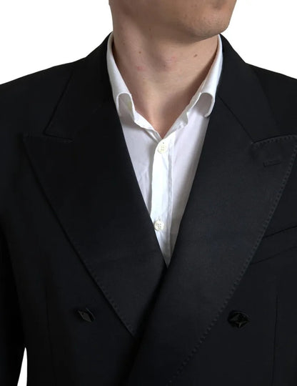 Dolce & Gabbana Black Double Breasted Cropped Blazer SICILIA Dolce & Gabbana