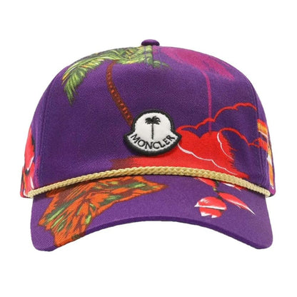 Moncler x Palm Angels Purple Cotton Hats & Cap Moncler x Palm Angels