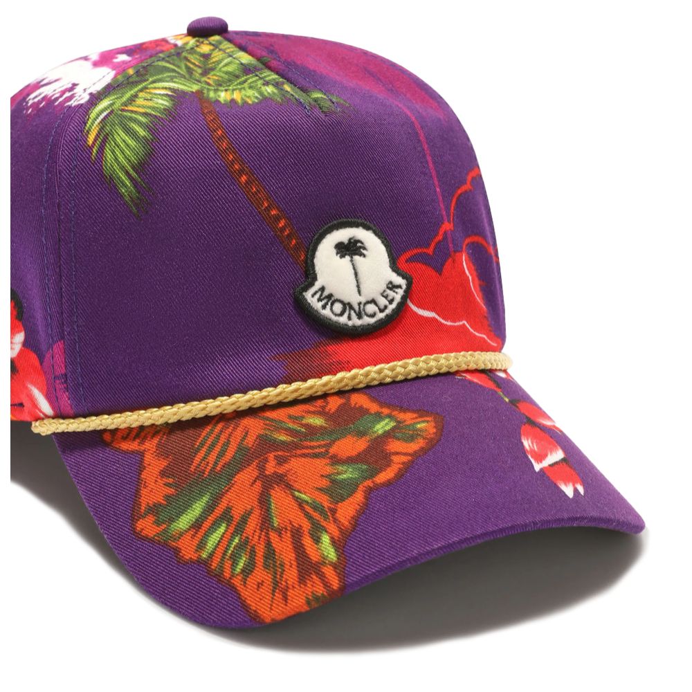 Moncler x Palm Angels Purple Cotton Hats & Cap Moncler x Palm Angels