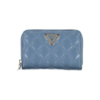 Guess Jeans Blue Polyethylene Wallet Guess Jeans