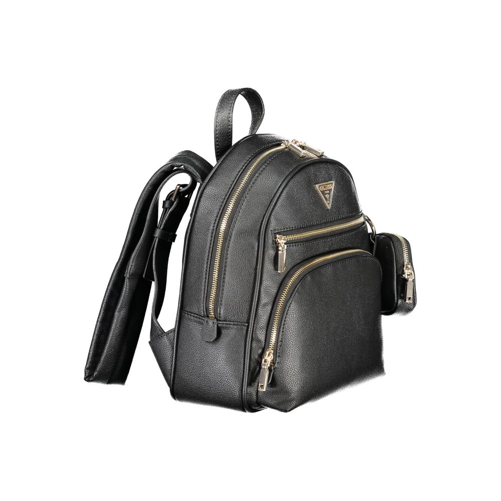 Guess Jeans Black Polyethylene Backpack