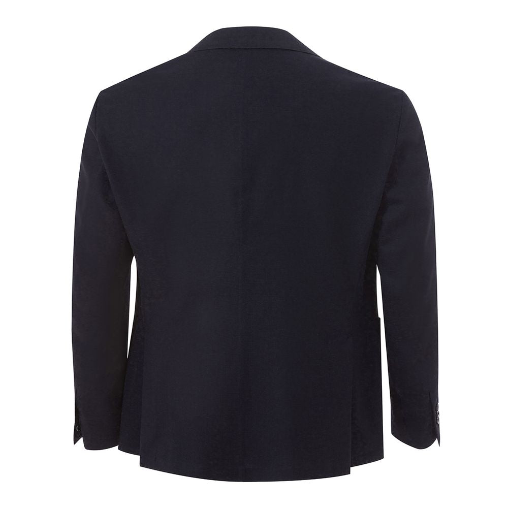 Elegant Blue Cotton Lardini Jacket Lardini