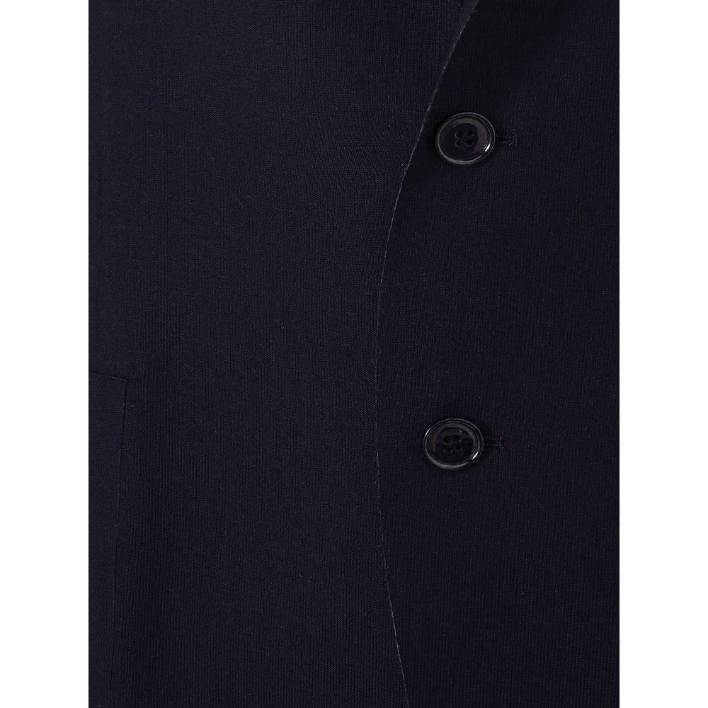 Elegant Blue Cotton Lardini Jacket Lardini