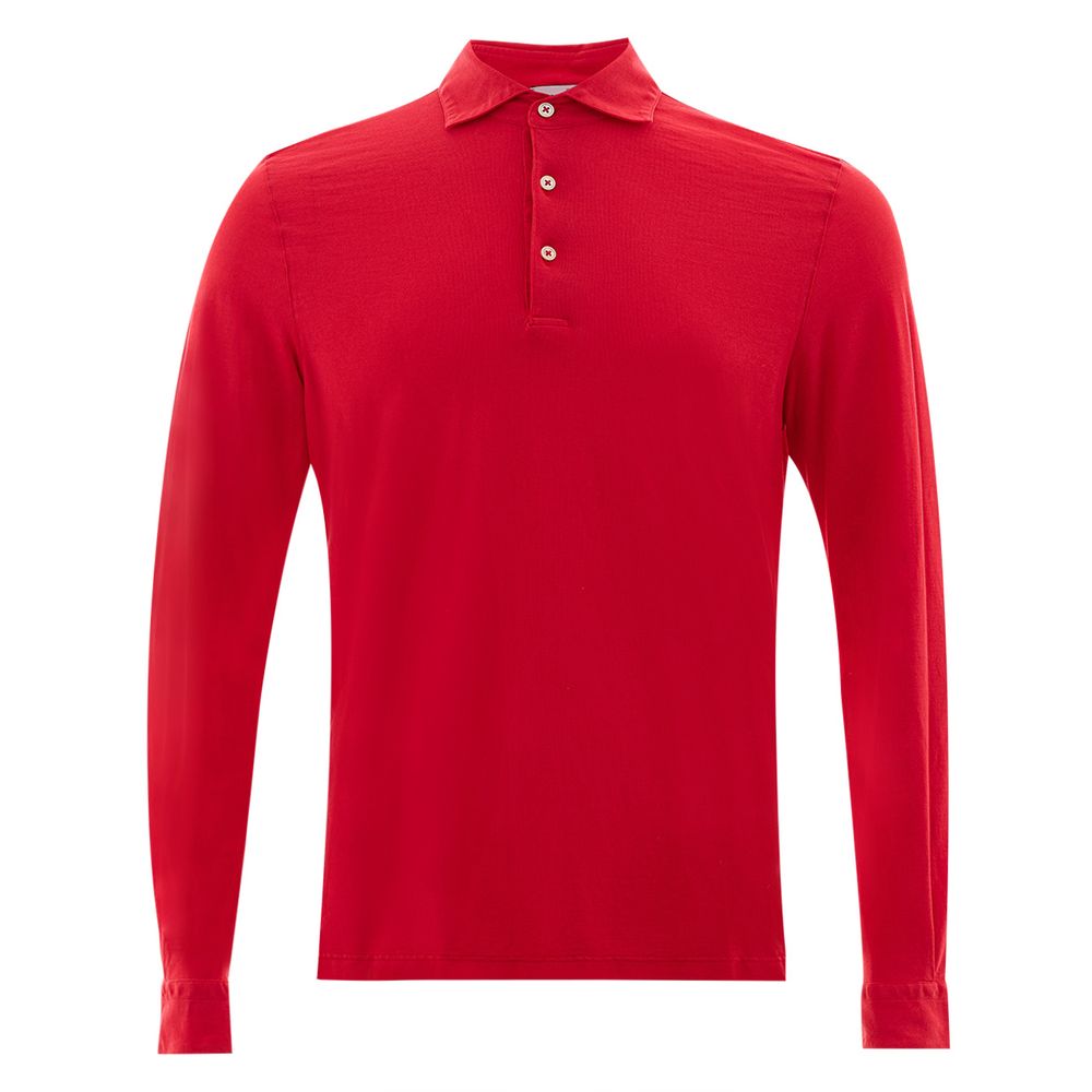 Gran Sasso Fuchsia Italian Cotton Polo Shirt Gran Sasso