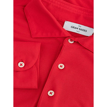 Gran Sasso Fuchsia Italian Cotton Polo Shirt Gran Sasso