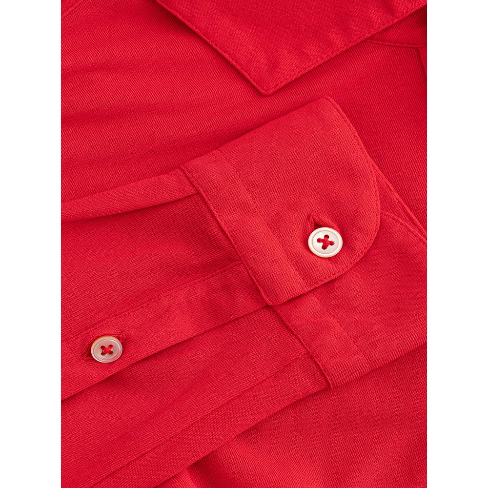 Gran Sasso Fuchsia Italian Cotton Polo Shirt Gran Sasso