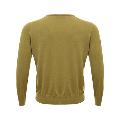 Gran Sasso Elegant Green Cashmere Sweater for Men Gran Sasso